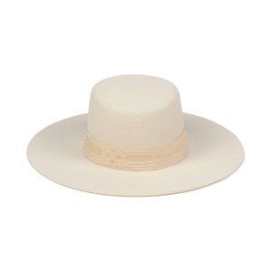 The Sierra - Gold Boater Hat from Lack of Color